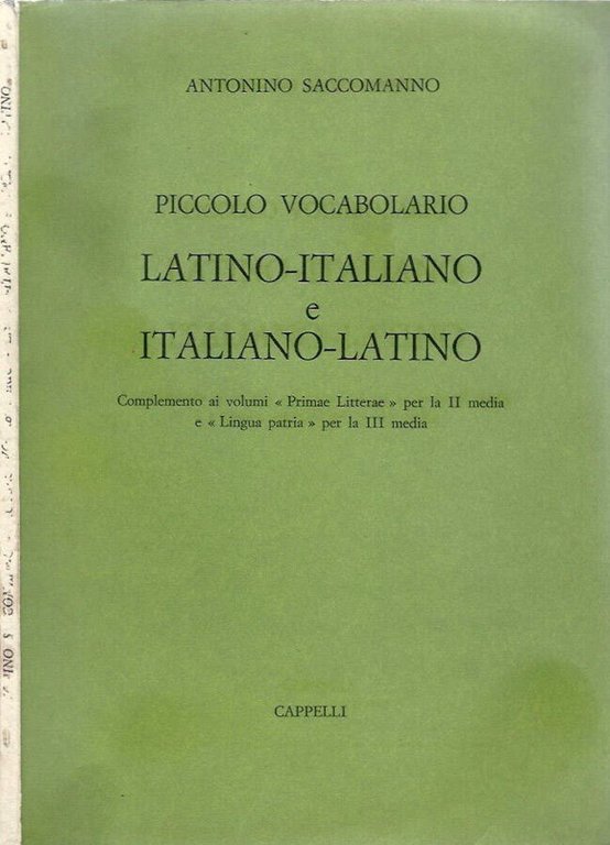 Piccolo vocabolario Latino - Italiano e Italiano - Latino
