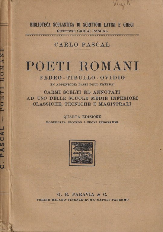 Poeti romani Fedro-Tibullo-Ovidio
