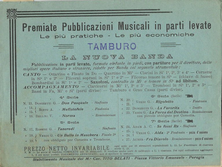 Premiate pubblicazioni musicali in parti levate | Immagine Gallery 2
