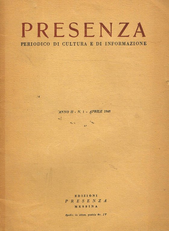 PRESENZA anno II vol.II | Immagine Gallery 2