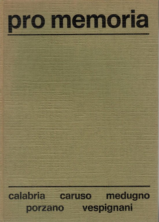 Pro Memoria | Immagine Gallery 2