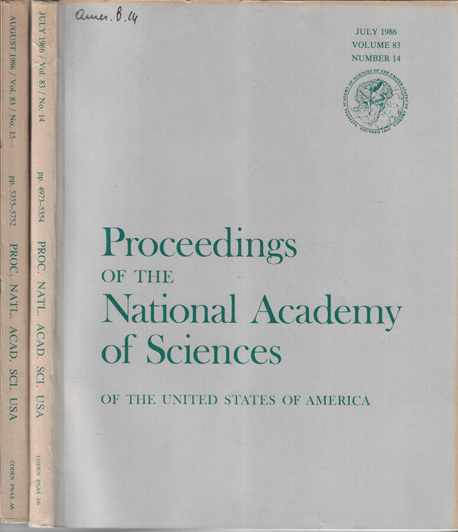 Proceedings of the National Academy of Sciences of the United …