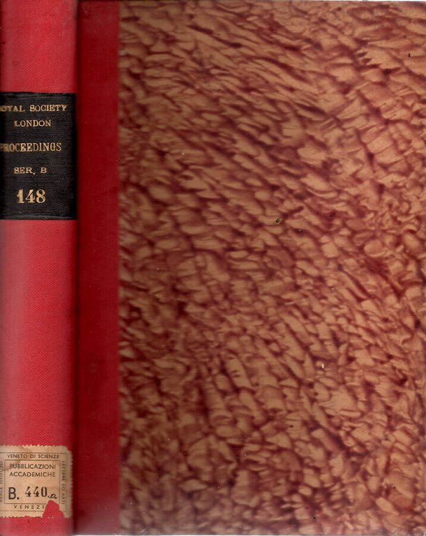 Proceedings of the Royal Society of London series B Vol …