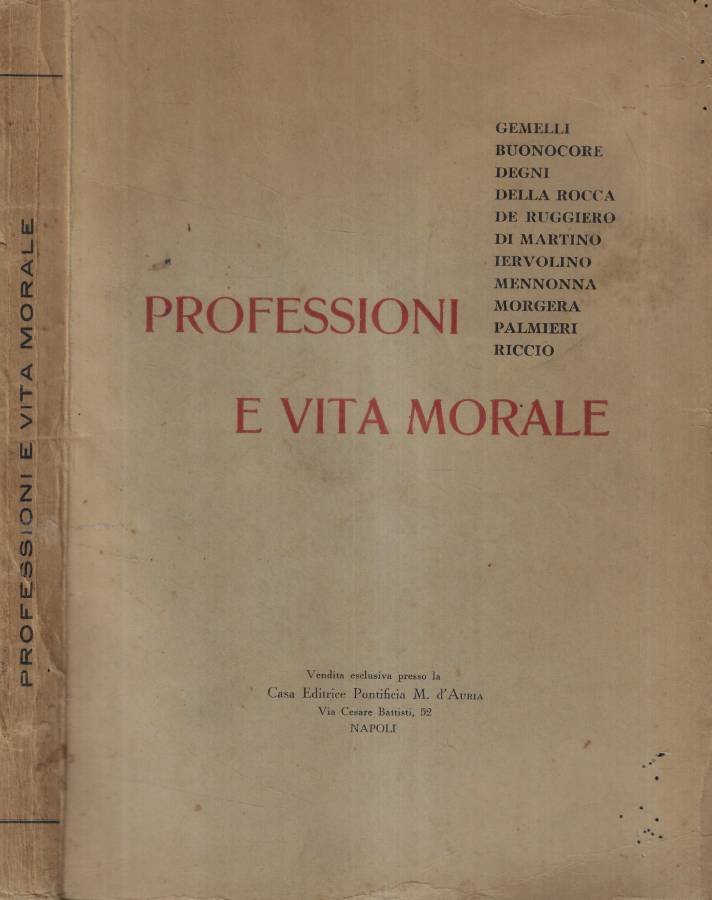 Professioni e vita morale | Immagine principale