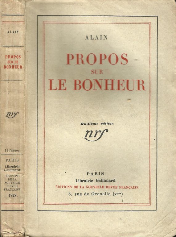 Propos sur le Bonheur