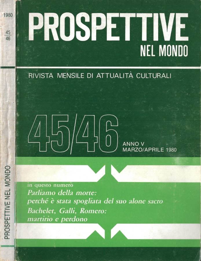 Prospettive nel mondo Anno V nn. 45 - 46 | Immagine principale