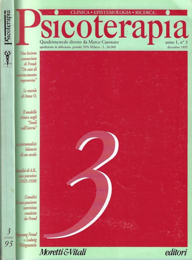 Psicoterapia quadrimestrale. Anno 1, n. 3 - Dicembre 1995