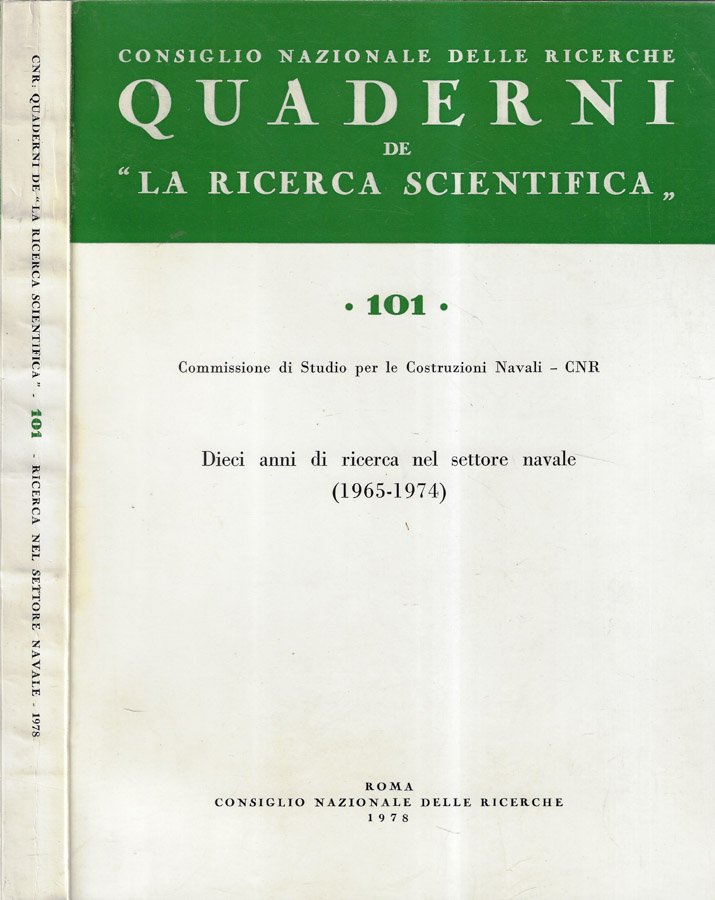 Quaderni de "la ricerca scientifica" anno 1978 n. 101