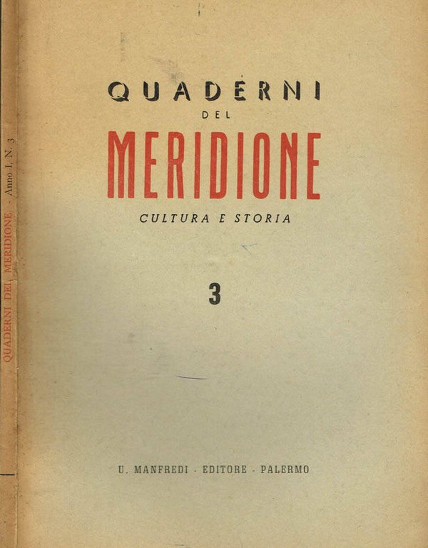 QUADERNI DEL MERIDIONE vol.3 | Immagine Gallery 2