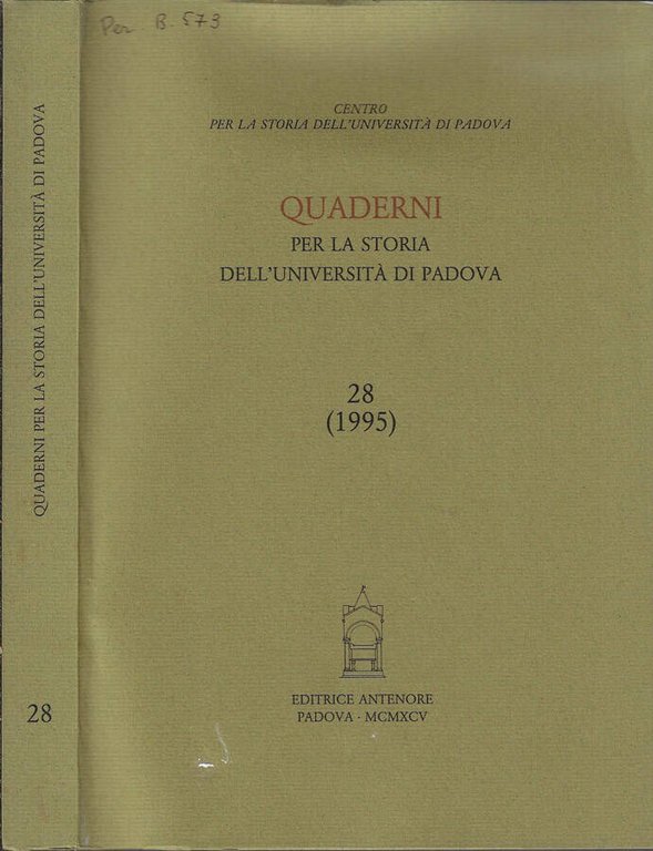 Quaderni per la storia dell'Università di Padova 28 (1995)