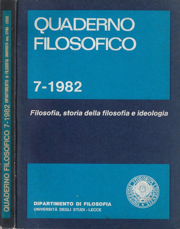 Quaderno filosofico N. 7 1982