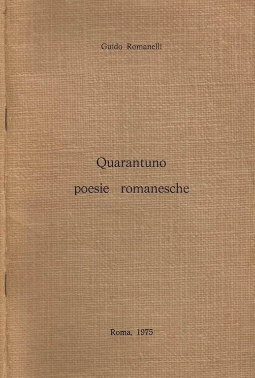 Quarantuno Poesie Romanesche | Immagine Gallery 2
