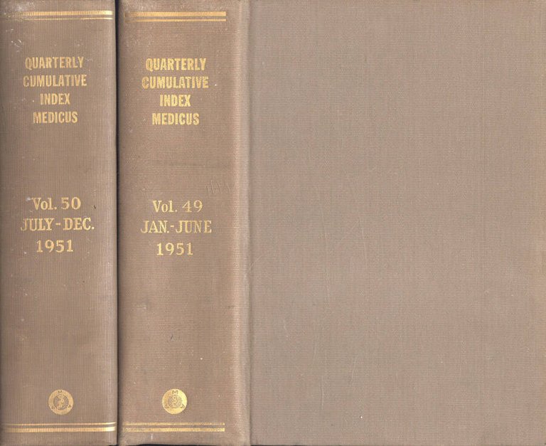 Quarterly cumulative index medicus Vol. 49 - 50, 1951