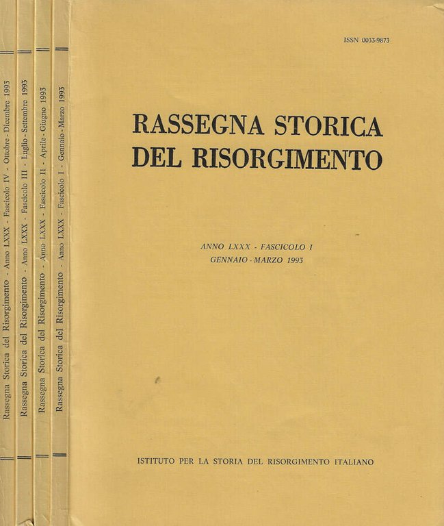 Rassegna Storica del Risorgimento Anno LXXX- 1993 | Immagine Gallery 2