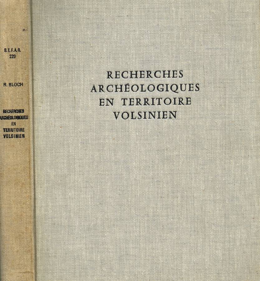 Recherches archéologiques en territoire Volsinien, de la protohistoire à la …