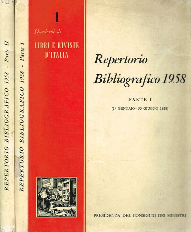 Repertorio bibliografico 1958 2voll. | Immagine Gallery 2