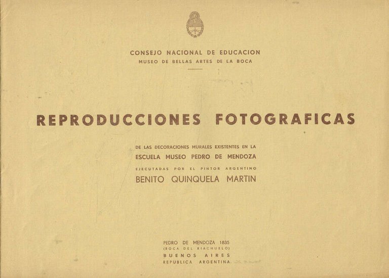 Reproducciones fotograficas de las decoraciones murales existentes en la escuela …