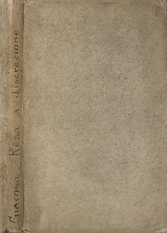 Resa a discrezione, La zampa del gatto