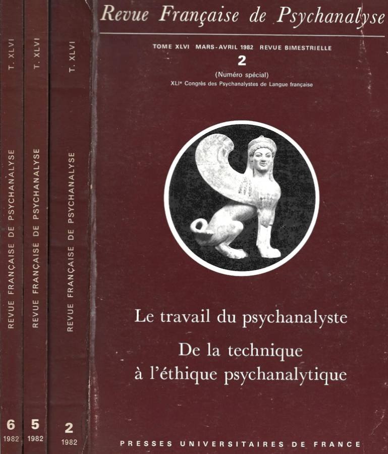 Revue Francaise de Psychanalyse. N. 2-5-6 1982 | Immagine principale