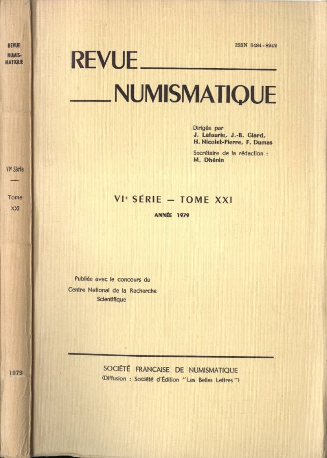 Revue numismatique VI Serie Vol. 21 1979
