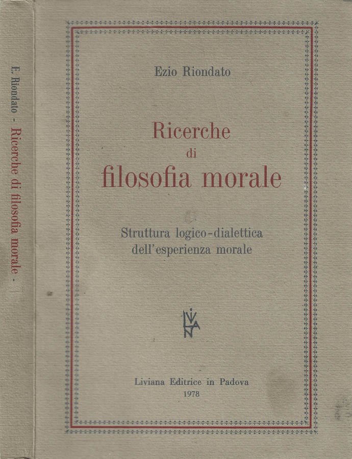Ricerche di filosofia morale