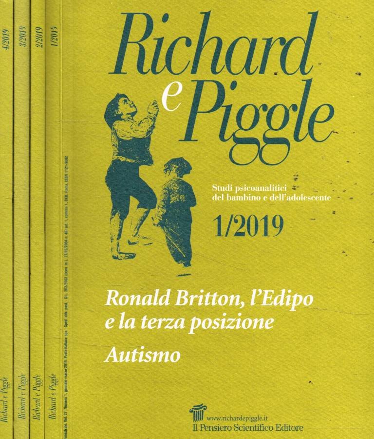 Richard e Piggle. Studi psicoanalitici del bambino e dell'adolescente. Anno …