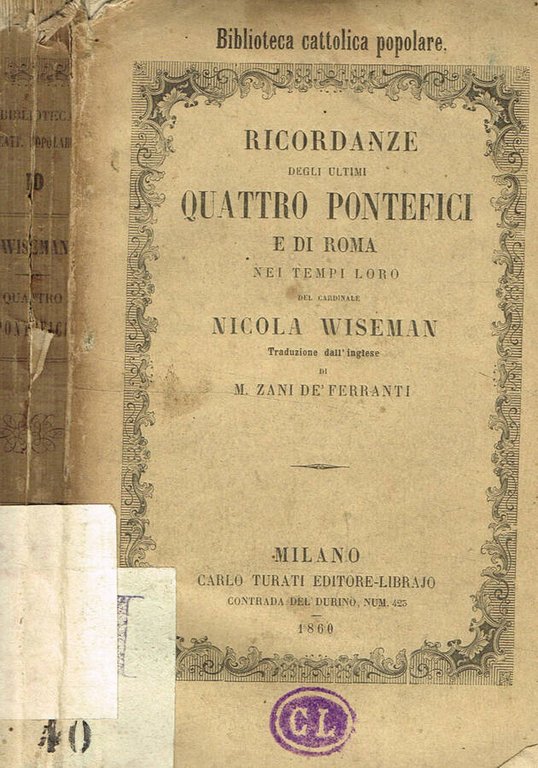 Ricordanze degli ultimi quattro pontefici e di Roma nei tempi … | Immagine Gallery 2