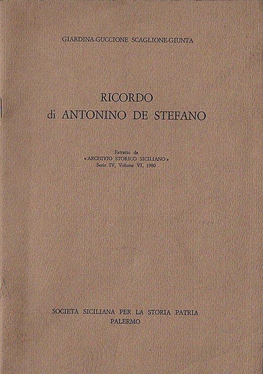 Ricordo di Antonino De Stefano | Immagine Gallery 2