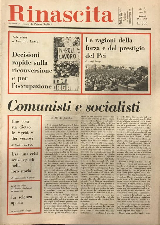 Rinascita ( anno 33 - 1976)