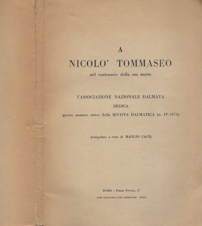 Rivista Dalmatica. N. IV-1973 | Immagine Gallery 2