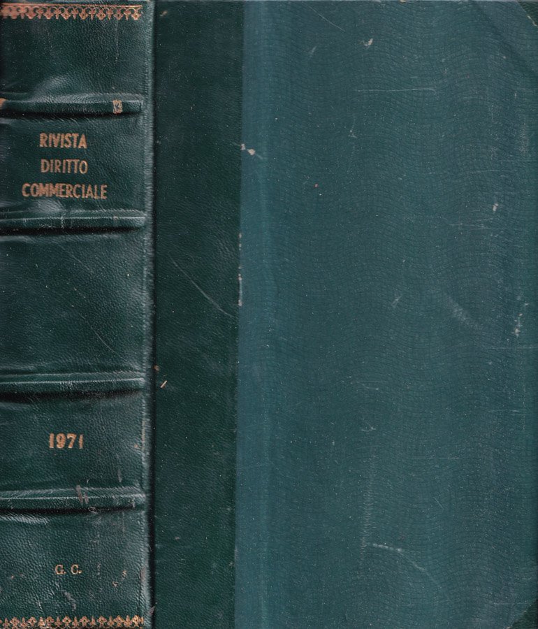 Rivista del diritto commerciale, anno LXIX, prima parte