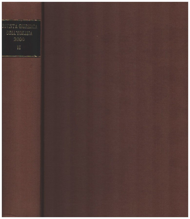 Rivista giuridica dell'edilizia 2000 -parte II
