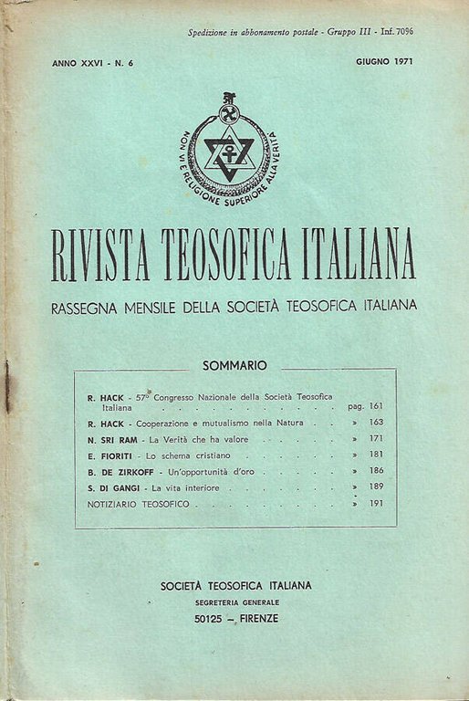 Rivista Teosofica Italiana | Immagine Gallery 2