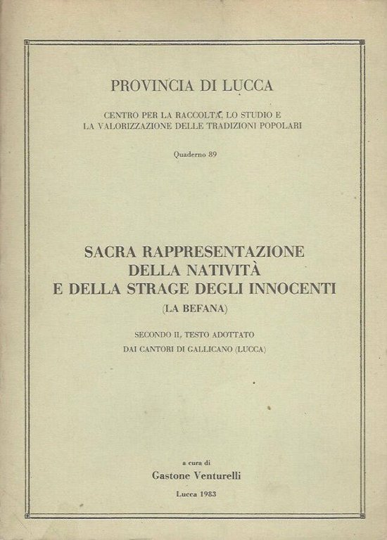 Sacra rappresentazione della natività e della strage degli innocenti (La …