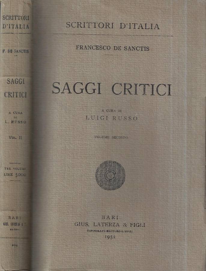 Saggi critici Vol. II