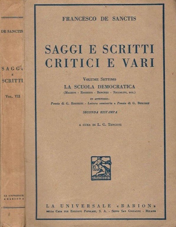 Saggi e scritti critici e vari vol. VII