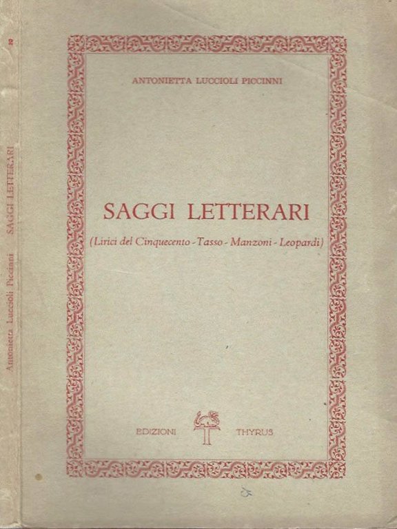 Saggi letterari