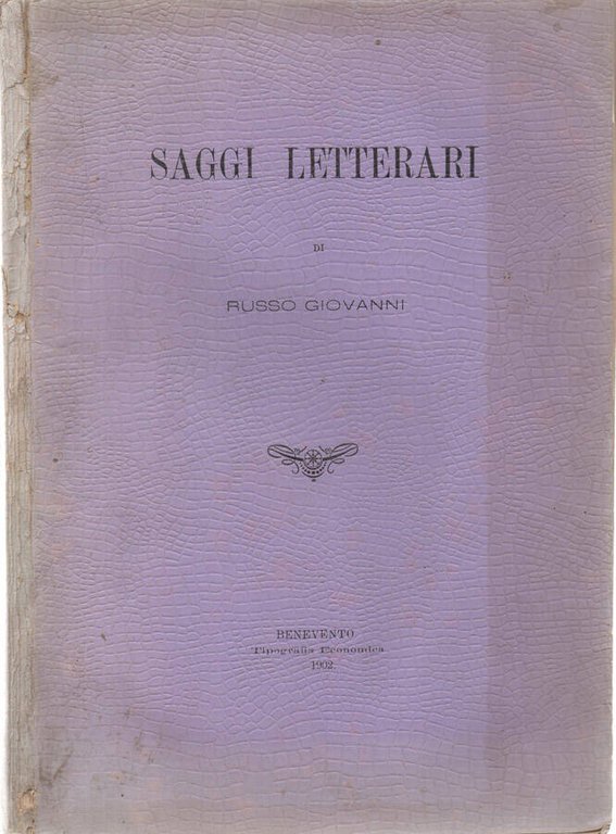 Saggi letterari