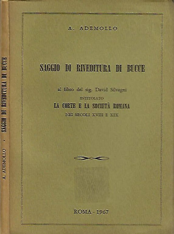 Saggio di riverditura di bucce al libro del sig. David …