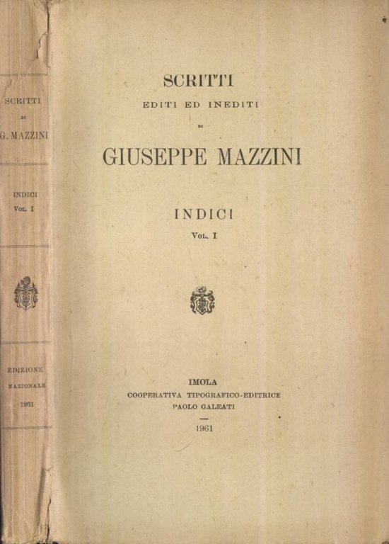 Scritti editi ed inediti di Giuseppe Mazzini