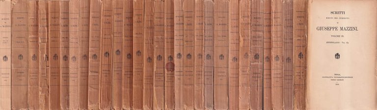 Scritti editi ed inediti, volume IX, XXIII, XXIV, XXV, XXVI, XXX, XXXI, XXXIII, XXXIV, XXXV, XXXVI, XXXVII, XL, XLII, XLIII, XLIV, XLV, XLVI, XLVII, XLVIII, XLIX, LVI, LIX, APPENDICE EPISTOLARIO vol. I, II, III, VI, INDICI vol. II, parte I
