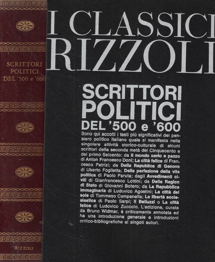 Scrittori politici del '500 e '600 | Immagine principale