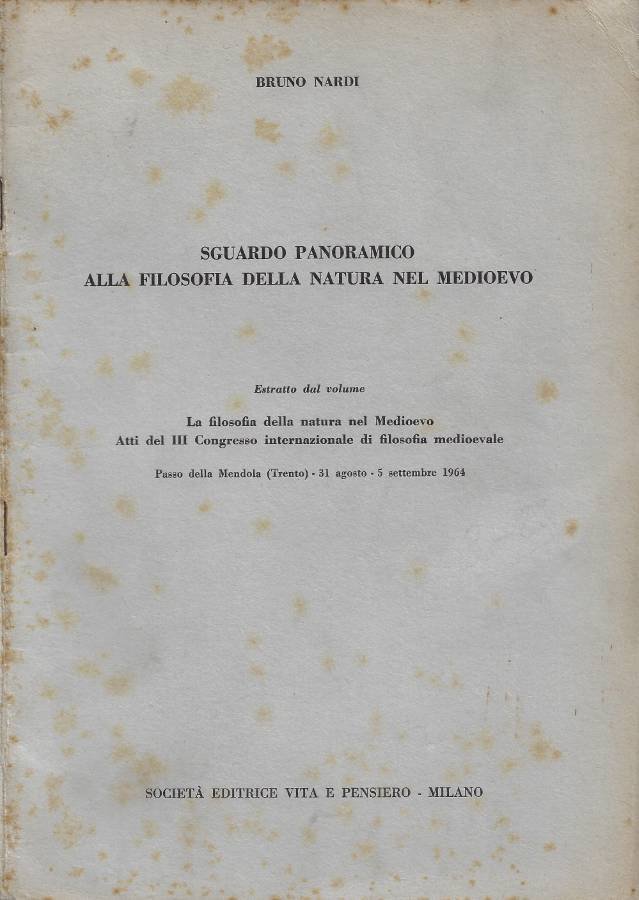 Sguardo panoramico alla filosofia della natura nel Medioevo