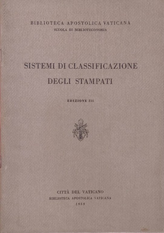 Sistemi di classificazione degli stampati