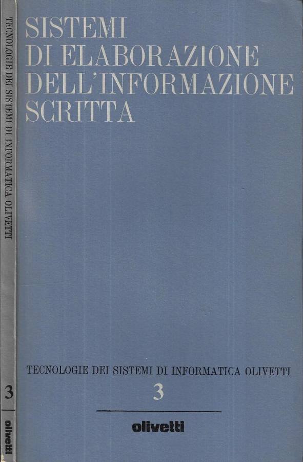 Sistemi di elaborazione dell' informazione scritta | Immagine principale