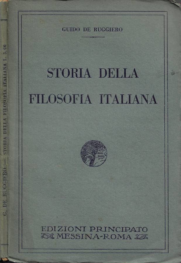 Sommario di Storia della Filosofia Italiana (ad uso delle scuole)