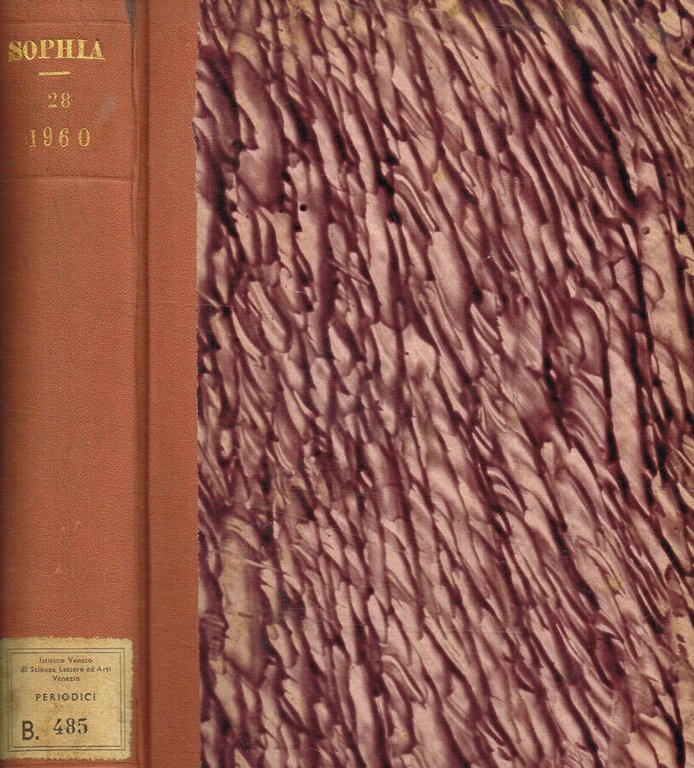 Sophia. Rassegna critica di filosofia e storia della filosofia. Anno …
