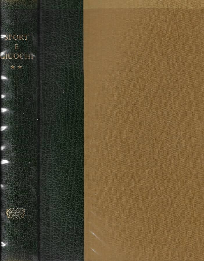 Sport e giuochi Tomo II