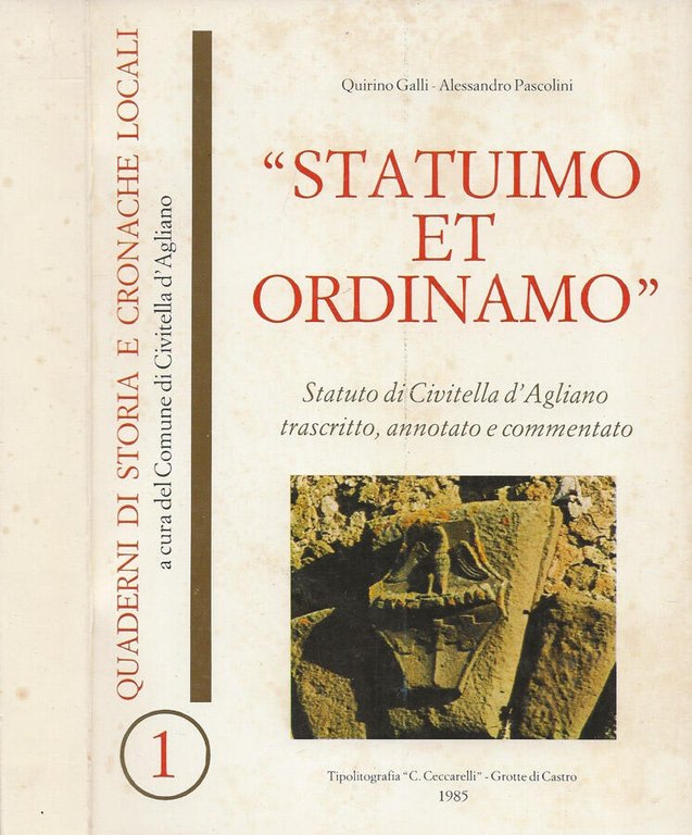Statuimo et ordinamo