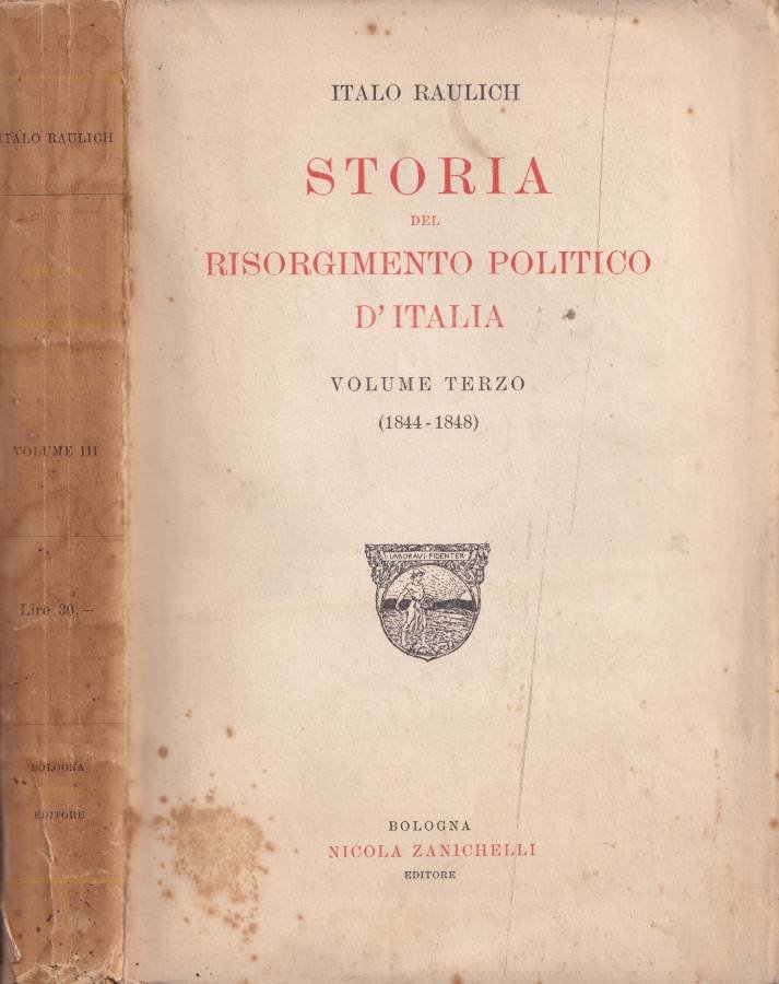Storia del risorgimento politico d'Italia, vol. III | Immagine principale